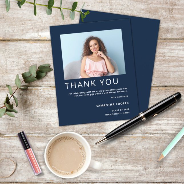 Budget 2022 Graduation Navy Thank You (Créateur téléchargé)