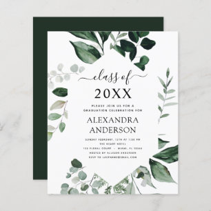 Budget 2023 Graduation Botanical Green