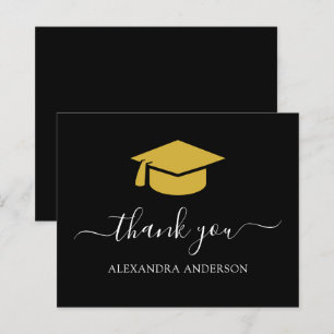 Budget 2023 Graduation Thank You Black Gold