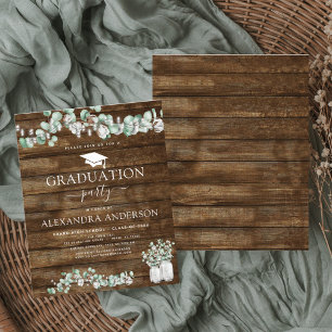Budget 2023 Rustic Graduation Invitation