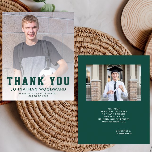 Budget 2024 2-Photo Merci de graduation verte 2-Ph (Créateur téléchargé)