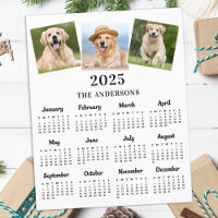 Budget 2026 Photos personnalisées Calendrier des 1