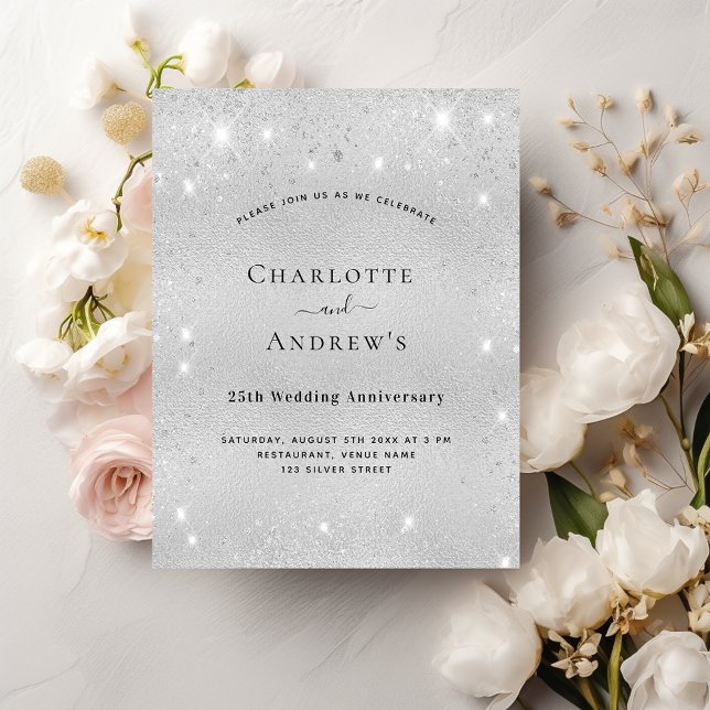 Budget 25e anniversaire mariage parties scintillan (Créateur téléchargé)