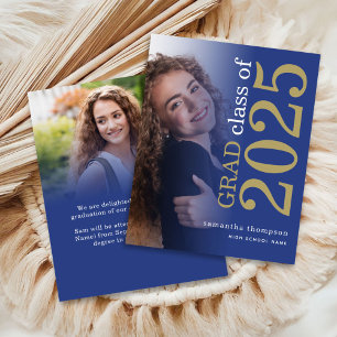 Budget 2 photo Blue Gold 2025 Graduation Annonce