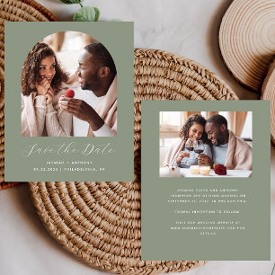 Budget 2-Photo Boho Arch Sage Green Enregistrer la