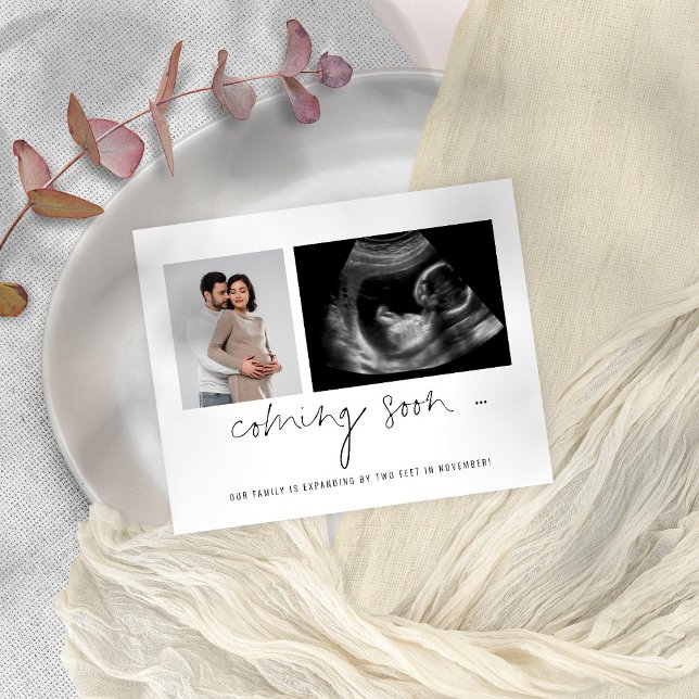 Budget 2 Photo Prochainement Faire-part de grosses (Créateur téléchargé)