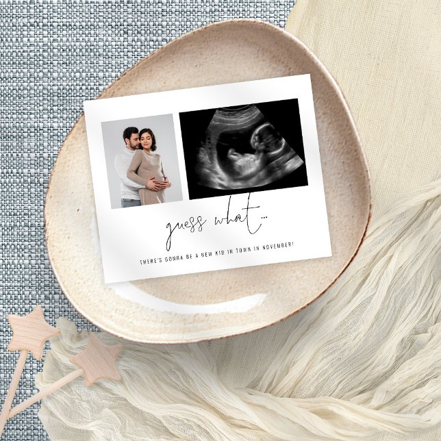 Budget 2 Photos Devinez Quel Faire-part de grosses (Créateur téléchargé)