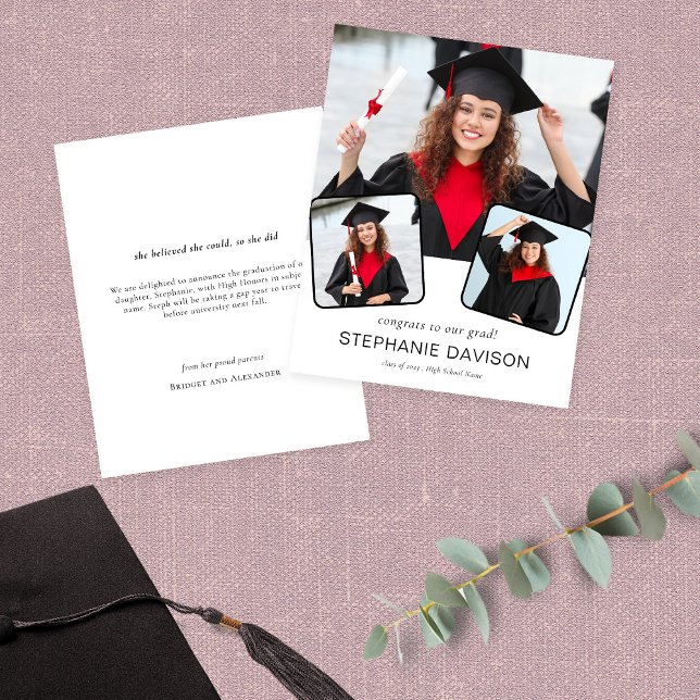 Budget 3 Félicitations photo à la Faire-part de la (Créateur téléchargé)