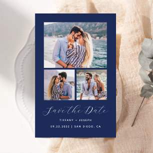 Budget 3 photo bleu marine Enregistrer la date