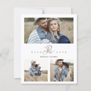 Budget 3 Photos Couple Simple Élégant Script