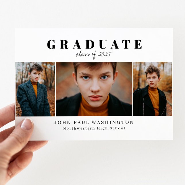 Budget 3e Faire-part d'obtention d'un diplôme en p (Créateur téléchargé)