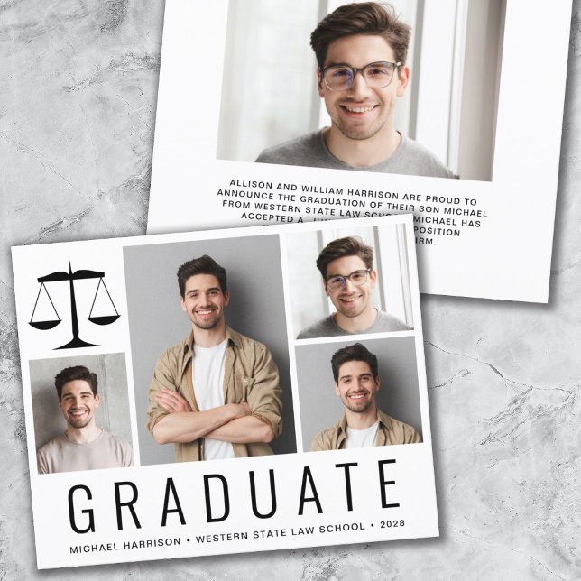 Budget 4 Faire-part d'études de droit photographiq (Créateur téléchargé)