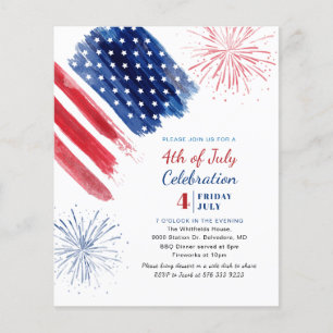 Budget 4 juillet Fête de l'Indépendance Rouge Blan