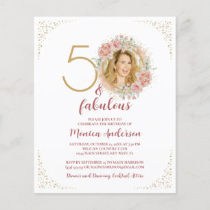 Budget 50 et fabuleux 50e anniversaire Parties sci