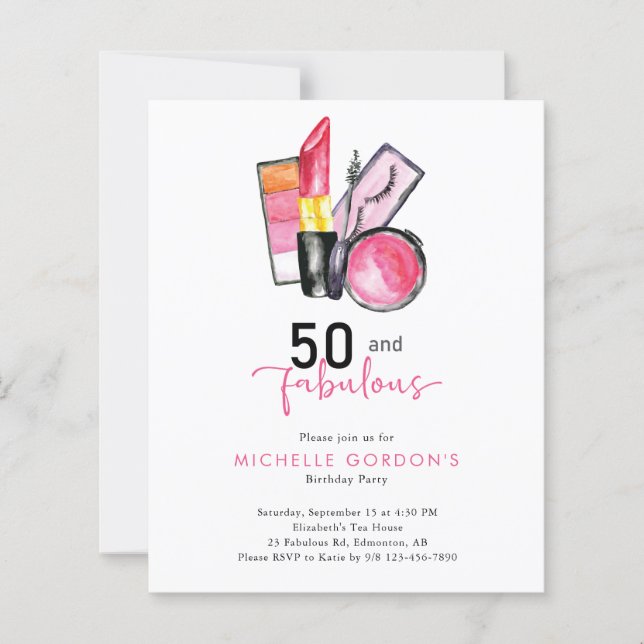 Budget 50 & Fabuleux 50e Anniversaire Cosmétique r (Devant)