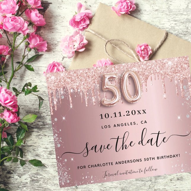 Budget 50e anniversaire blush argent enregistrer l (Créateur téléchargé)
