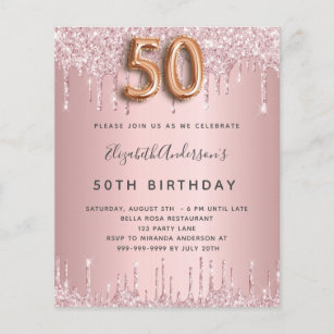50 Ans Invitations Faire Part Zazzle