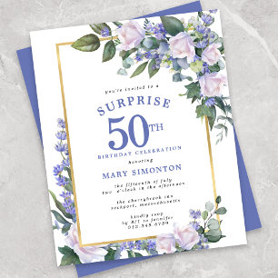 Budget 50e anniversaire Surprise Party Invitation