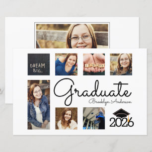 BUDGET 5.5x8.5 Collage de photos Faire-part diplôm