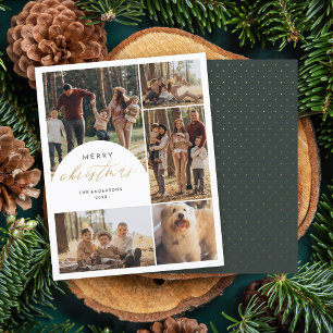 Budget 5 Photo Collage Arch Joyeux Noël Photo