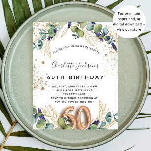 Budget 60e anniversaire eucalyptus parties scintil