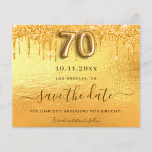 Budget 70e anniversaire parties scintillant or enr