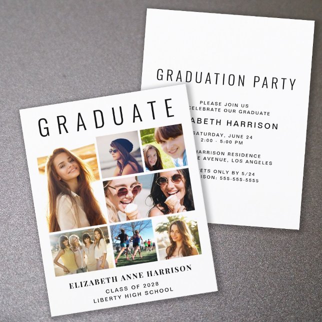 Budget 7 - Invitation de la fête de graduation pho (Créateur téléchargé)