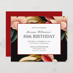 Budget 80e anniversaire Feminine VINTAGE FLEURS