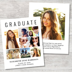 Budget 8 Faire-part d'obtention d'un diplôme photo