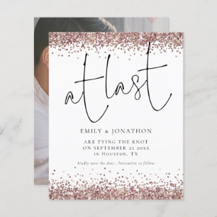 Budget À Dernier Rose Gold Parties scintillant Pho