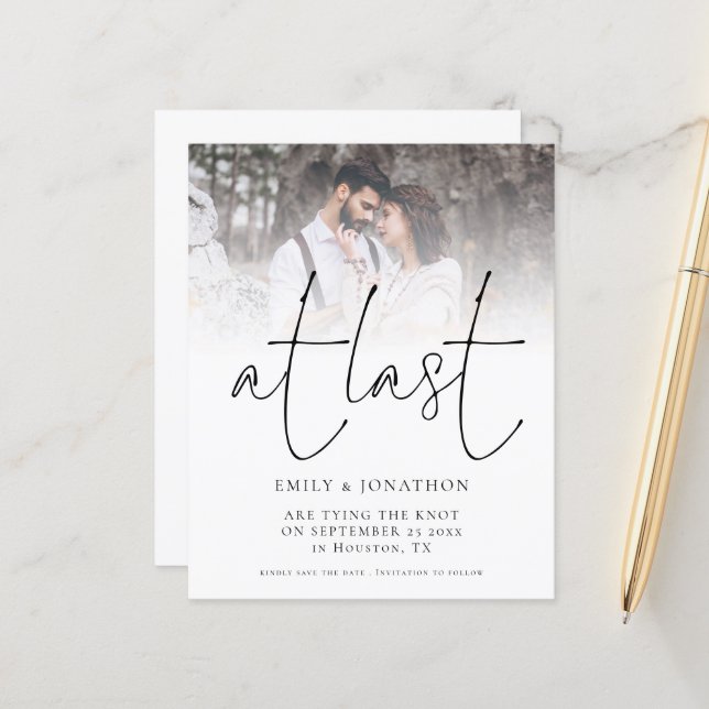 Budget À Dernier Script Photo Code QR Enregistrer  (Devant/Arrière en situation)