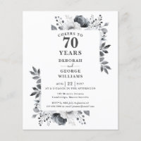 Budget Accueille À 70 Ans Invitation