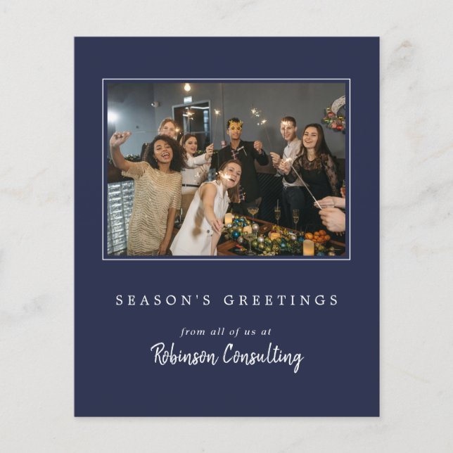 Budget Affaires Logo Noël Équipe moderne Photo (Devant)