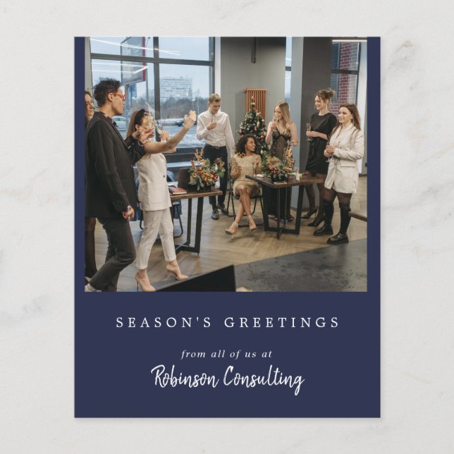 Budget Affaires Logo Noël Équipe moderne Photo (Devant)