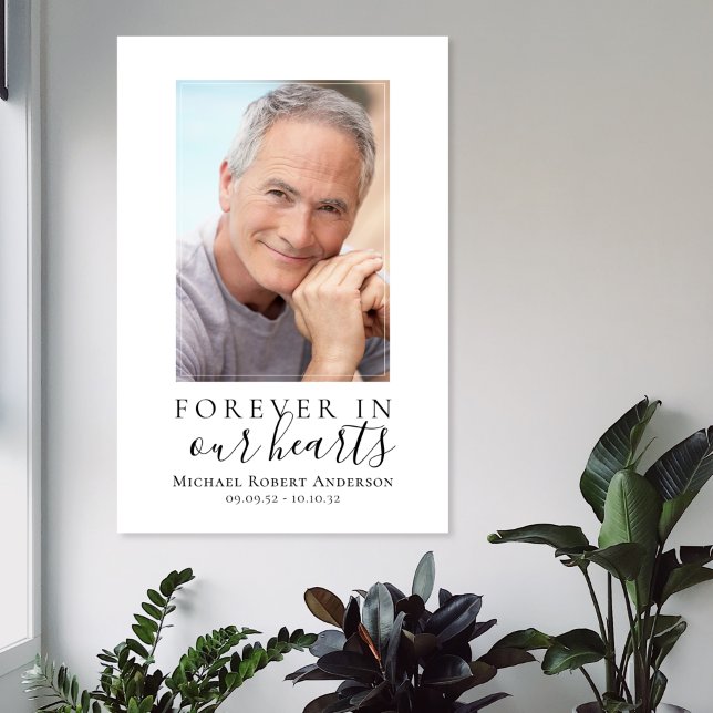 Budget Affiche de bienvenue funéraire simple (Créateur téléchargé)