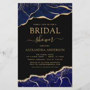 Budget Agate Marine Blue Gold Fête des mariées