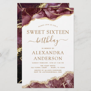 Budget Agate Sweet 16 Or Bourgogne