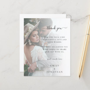 Budget Ajoutez votre propre Merci Mariage photo