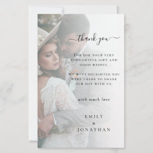 Budget Ajoutez votre propre Merci Mariage photo