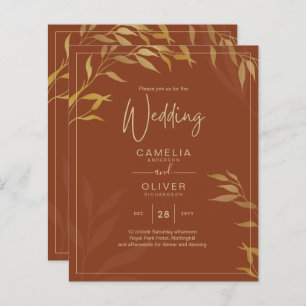 Budget All-in-1 Rustic Terracotta GOLD Mariage
