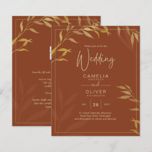 Budget All-in-1 Rustic Terracotta GOLD Mariage