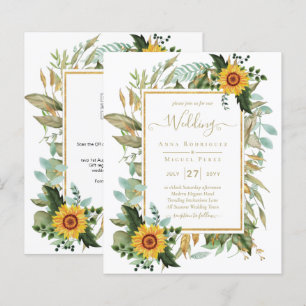 BUDGET All-in-1 Rustique tournesols Mariage de ver