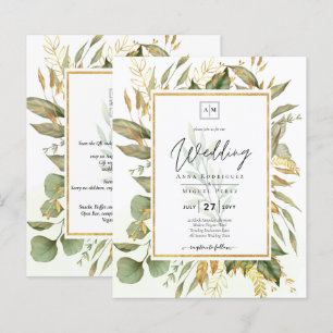 BUDGET All-in-1 Verdure Feuille or Mariage