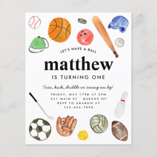 Budget All Star Sports Balls Team Kid Boy Annivers