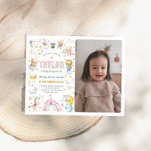 Budget Animal Circus Carnival Photo Anniversaire