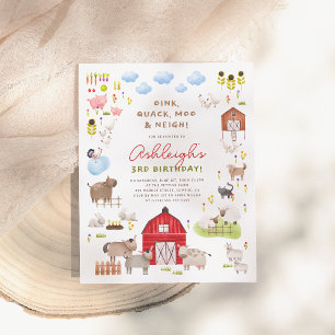 Budget Animaux de ferme Barnyard fête d'anniversai