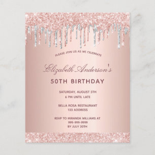 Budget anniversaire blush rose or parties scintill