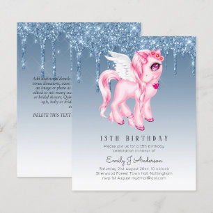BUDGET Anniversaire de enfant Invitation Blue Unic
