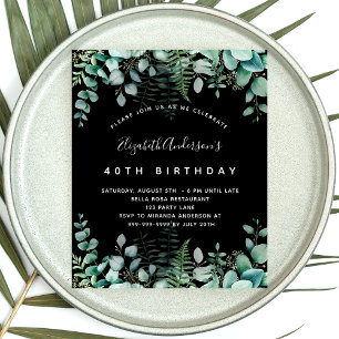 Budget anniversaire eucalyptus bois noir