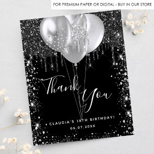Budget anniversaire noir argent parties scintillan